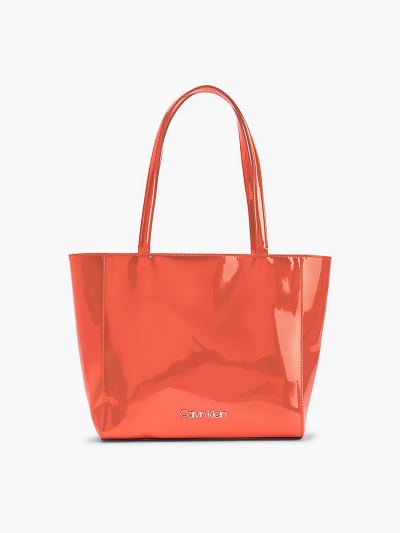 Calvin Klein Táskák & Kiegészítők HU413262 | Calvin Klein Small Női Tote Táska Metal Piros